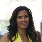 137185, Padma Lakshmi wears a sexy yellow dress at the NBC Universal Upfront at the Javitz Center in New York City. New York - Thursday May 14, 2015. Photograph: © PacificCoastNews. Los Angeles Office: +1 310.822.0419 sales@pacificcoastnews.com FEE MUST BE AGREED PRIOR TO USAGE
