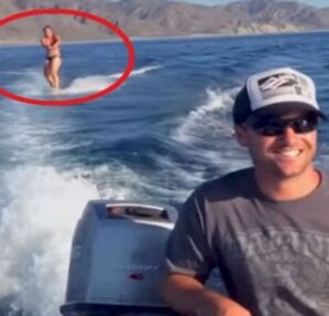Γυναίκα κάνει wakeboard όταν νιώθει κάτι περίεργο να την πλησιάζει από πίσω - Μόλις δείτε τι είναι θα μείνετε άφωνοι (Video) - Funny-Περίεργα